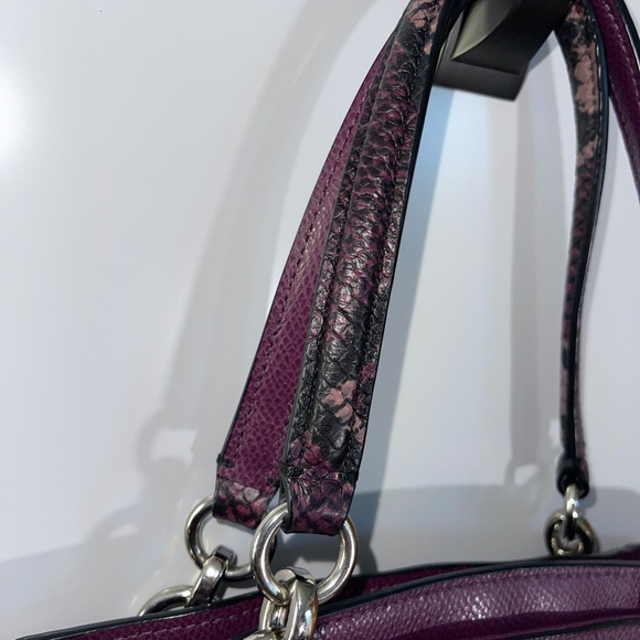 Coach Minetta Leather Crossbody In Exotic Trim Handbag - Picture 6 of 11